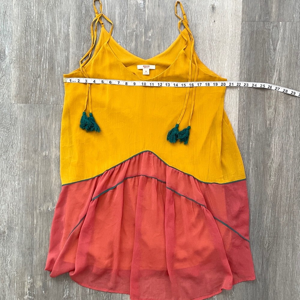 Mossimo Supply Co. two-tone Yellow/Coral dress Festival Beach - Picture 6 of 7